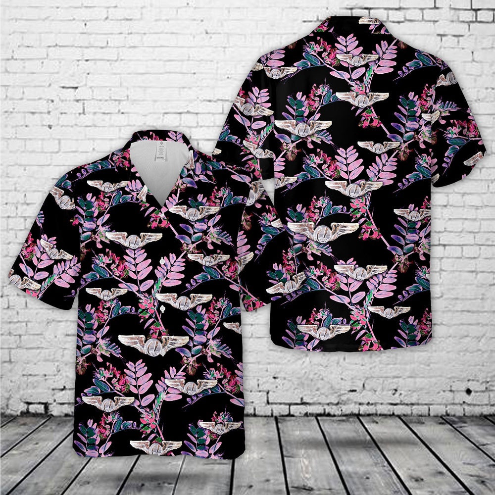 Air Force Hawaiian Shirt, US Air Force RPA Sensor Operator Badge Hawaiian Shirt, Air Force Aloha Shirt