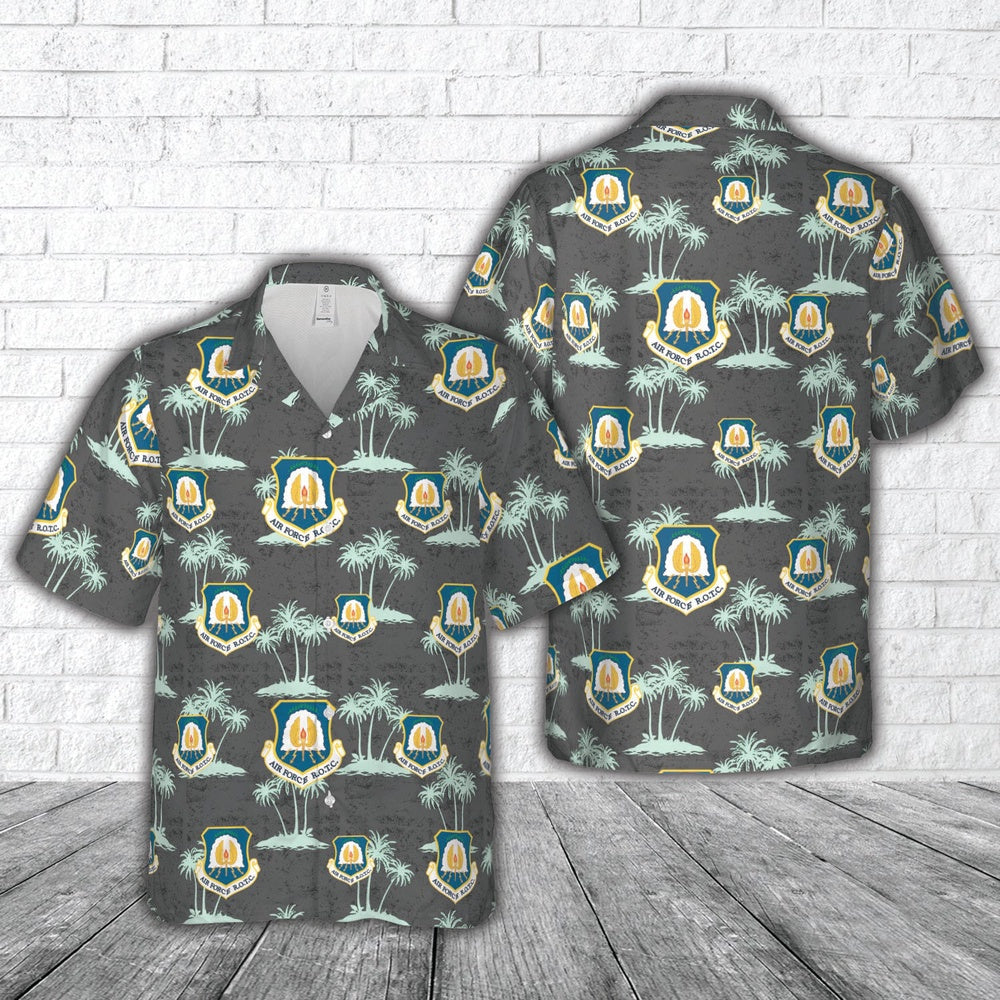 Air Force Hawaiian Shirt, US Air Force Reserve Officer Training Corps (AFROTC) Hawaiian Shirt, Air Force Aloha Shirt
