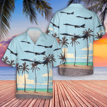 Air Force Hawaiian Shirt, US Air Force Rockwell B-1B Lancer Hawaiian Shirt, Air Force Aloha Shirt