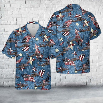 Air Force Hawaiian Shirt, US Air Force Sikorsky HH-60 Pave Hawk, 4th Of July Hawaiian Shirt, Air Force Aloha Shirt