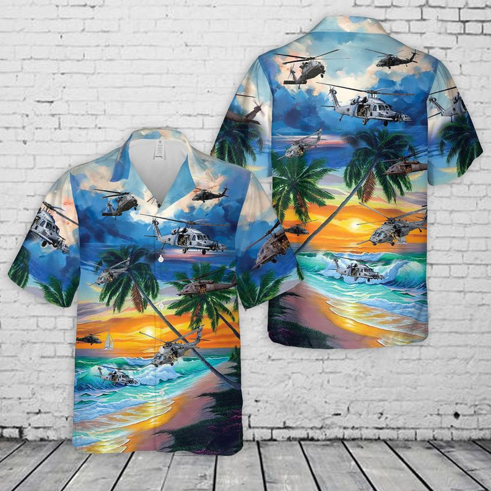 Air Force Hawaiian Shirt, US Air Force Sikorsky HH-60 Pave Hawk Hawaiian Shirt, Air Force Aloha Shirt
