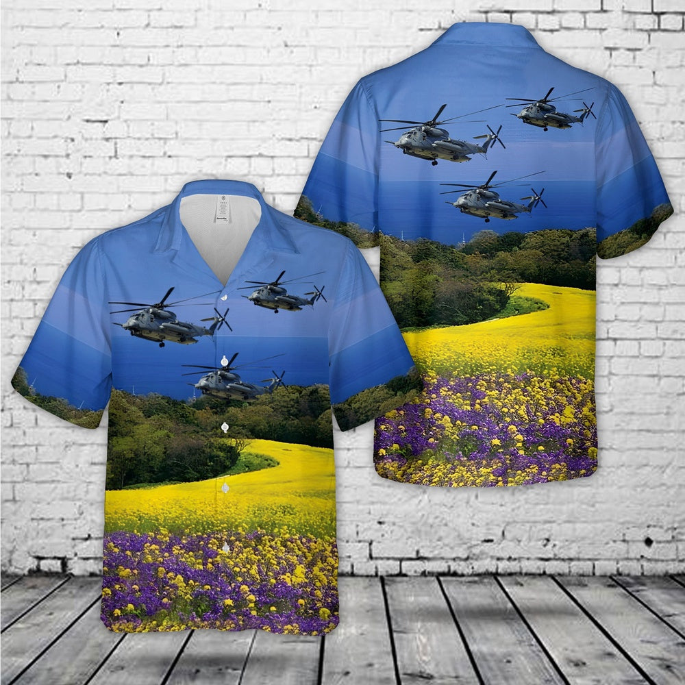 Air Force Hawaiian Shirt, US Air Force Sikorsky MH-53J Pave Low III Hawaiian Shirt, Air Force Aloha Shirt