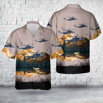 Air Force Hawaiian Shirt, US Air Force Sikorsky MH-53J Pave Low III (S-65A) Hawaiian Shirt, Air Force Aloha Shirt