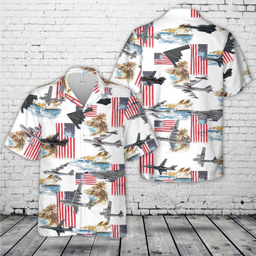 Air Force Hawaiian Shirt, US Air Force Strategic Airplane Bombers Hawaiian Shirt, Air Force Aloha Shirt