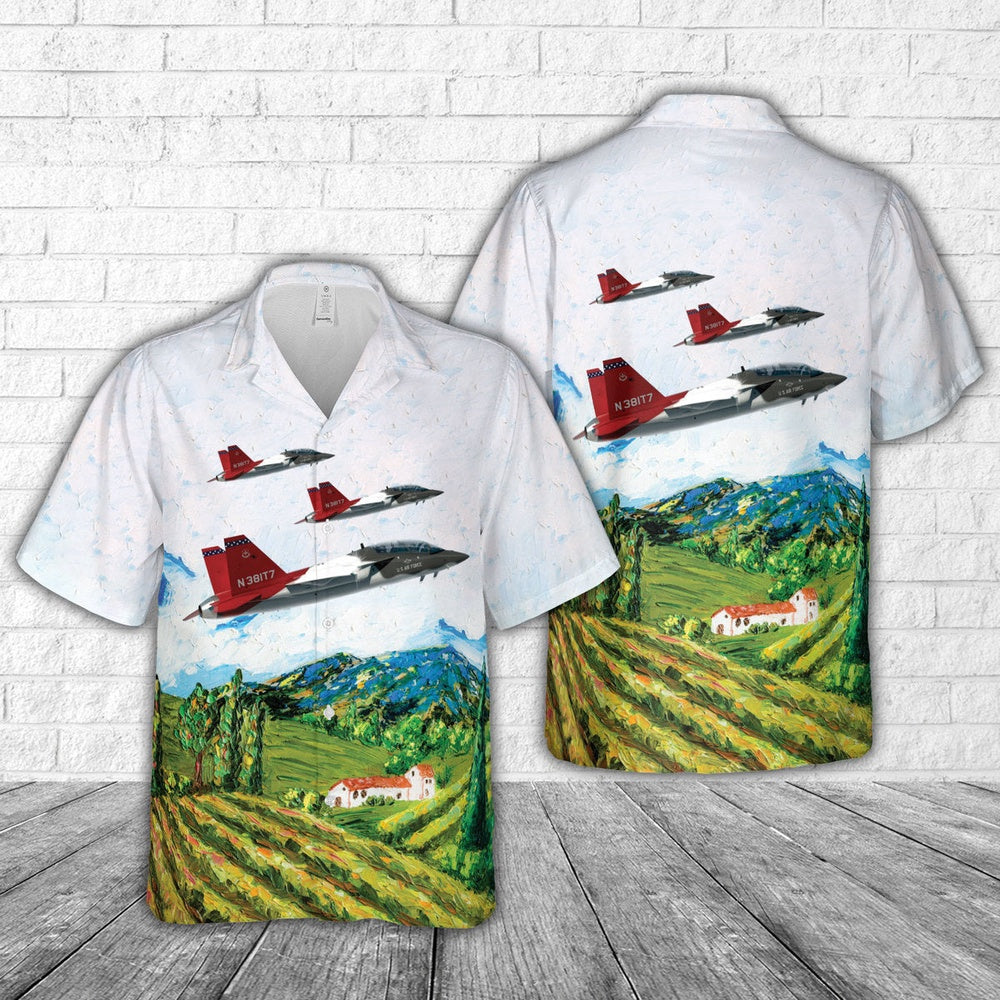 Air Force Hawaiian Shirt, US Air Force T-7A Red Hawk Hawaiian Shirt, Air Force Aloha Shirt