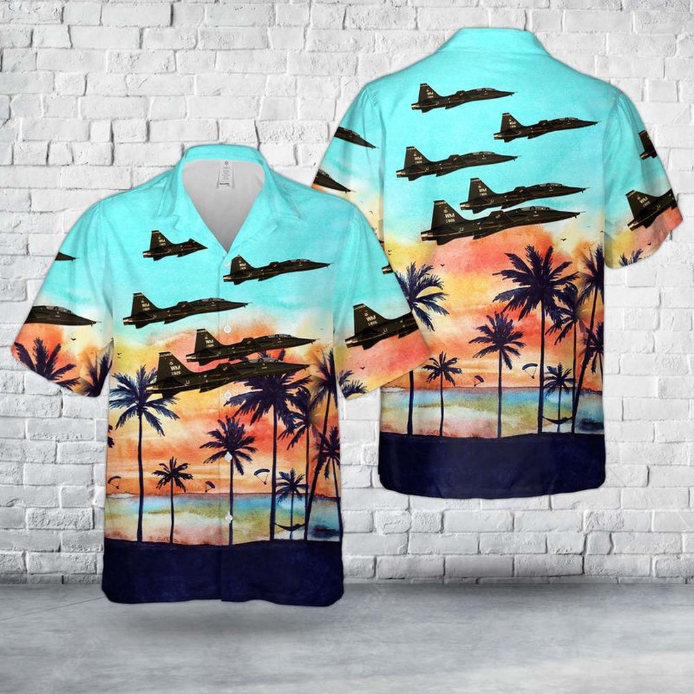 Air Force Hawaiian Shirt, US Air Force Whiteman AFB T-38 Hawaiian Shirt, Air Force Aloha Shirt