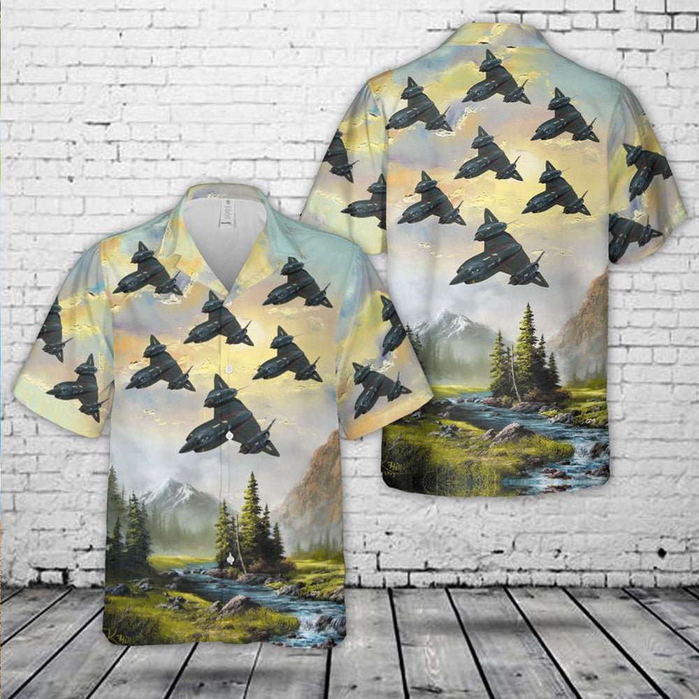 Air Force Hawaiian Shirt, US Air Force YF-12A Hawaiian Shirt, Air Force Aloha Shirt