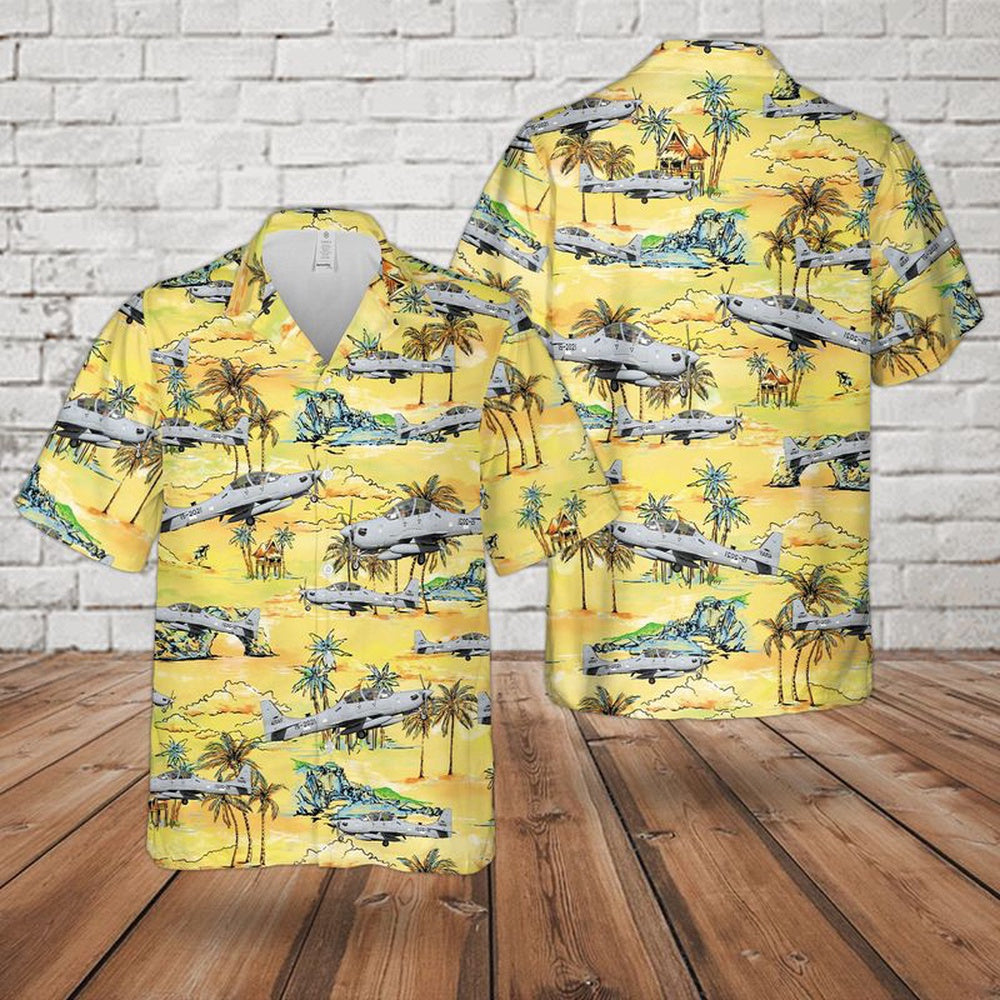 Air Force Hawaiian Shirt, Us Air Force Embraer A-29A Super Tucano Hawaiian Shirt, Air Force Aloha Shirt