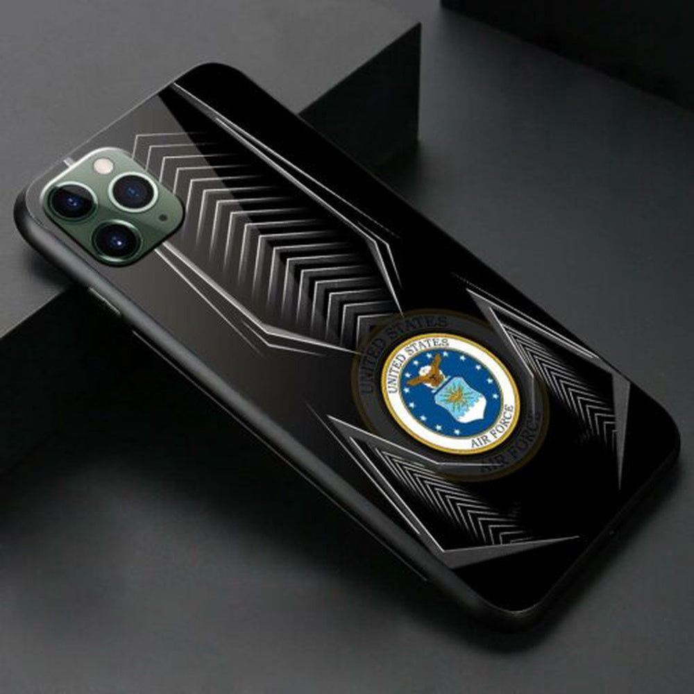 Air Force Phone Case, Us Air Force Armor Style Phone Case, Veteran Luminous Phone Case, Military Phone Cases