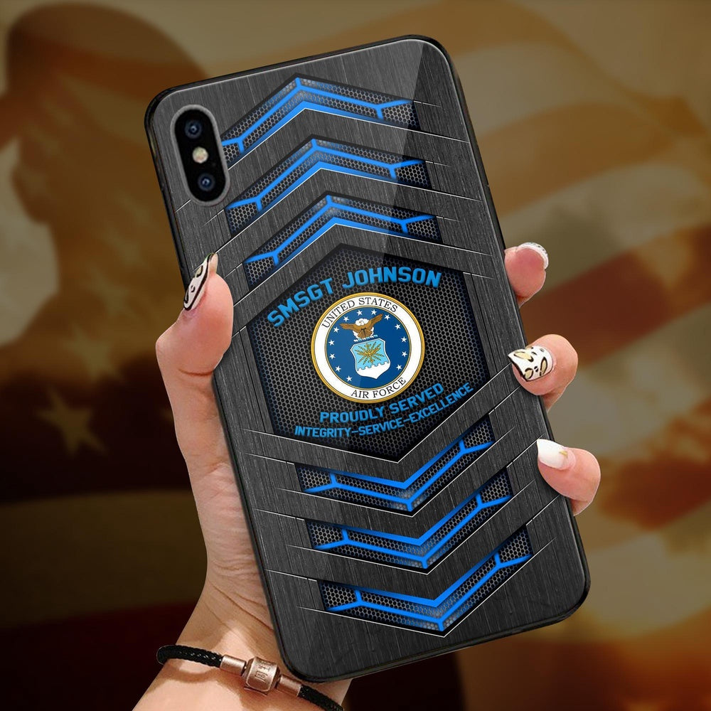 Air Force Phone Case, Us Air Force US Military Us Veteran Custom Phone Case All Over Printed, Military Phone Cases