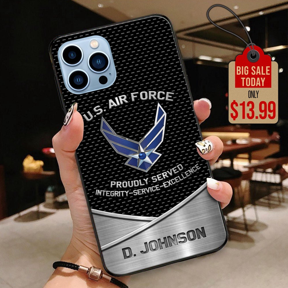 Air Force Phone Case, Us Air Force Veteran Military Phone case,  Custom Your Phone Case, Military Phone Cases