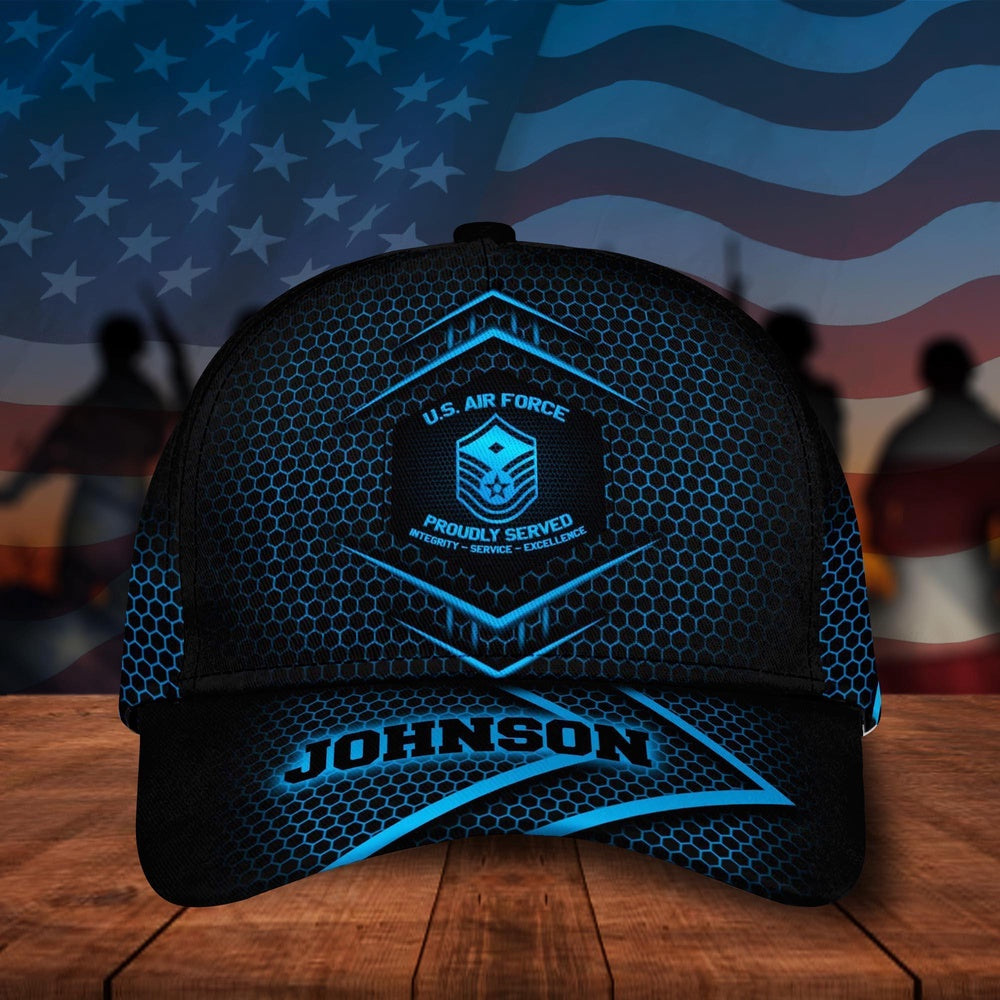 Air Force Veteran Cap, US Air Force Military Cap, American Flag, Gifts For Veteran Custom Veteran Cap