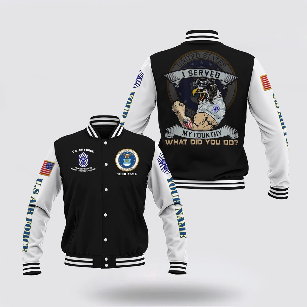 Air Force Veteran Jacket, US Air Force US Military Jacket, Military Veteran Skull Baseball Jacket