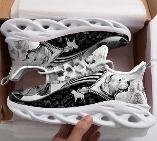 Alapaha blue blood bulldog Sketch Max Soul Shoes For Women Men Kid - Gift For Dog lover
