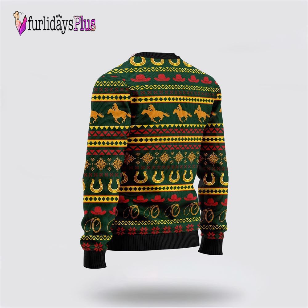 Amazing Cowboy Santa Claus Ugly Christmas Sweater For Men And Women, Christmas Gift, Christmas Winter Fashion