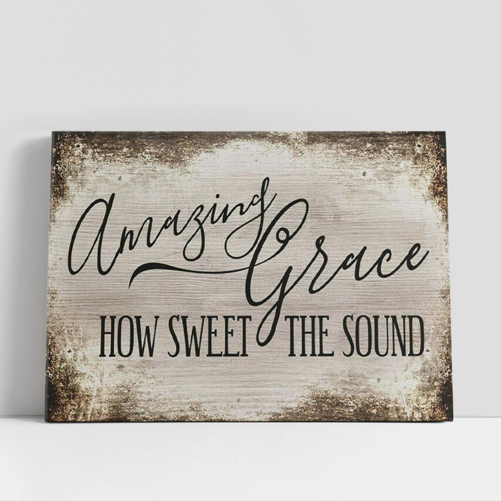 Amazing Grace Wall Art, Christian Gifts Canvas Wall Art, Christian Gifts Wall Decor