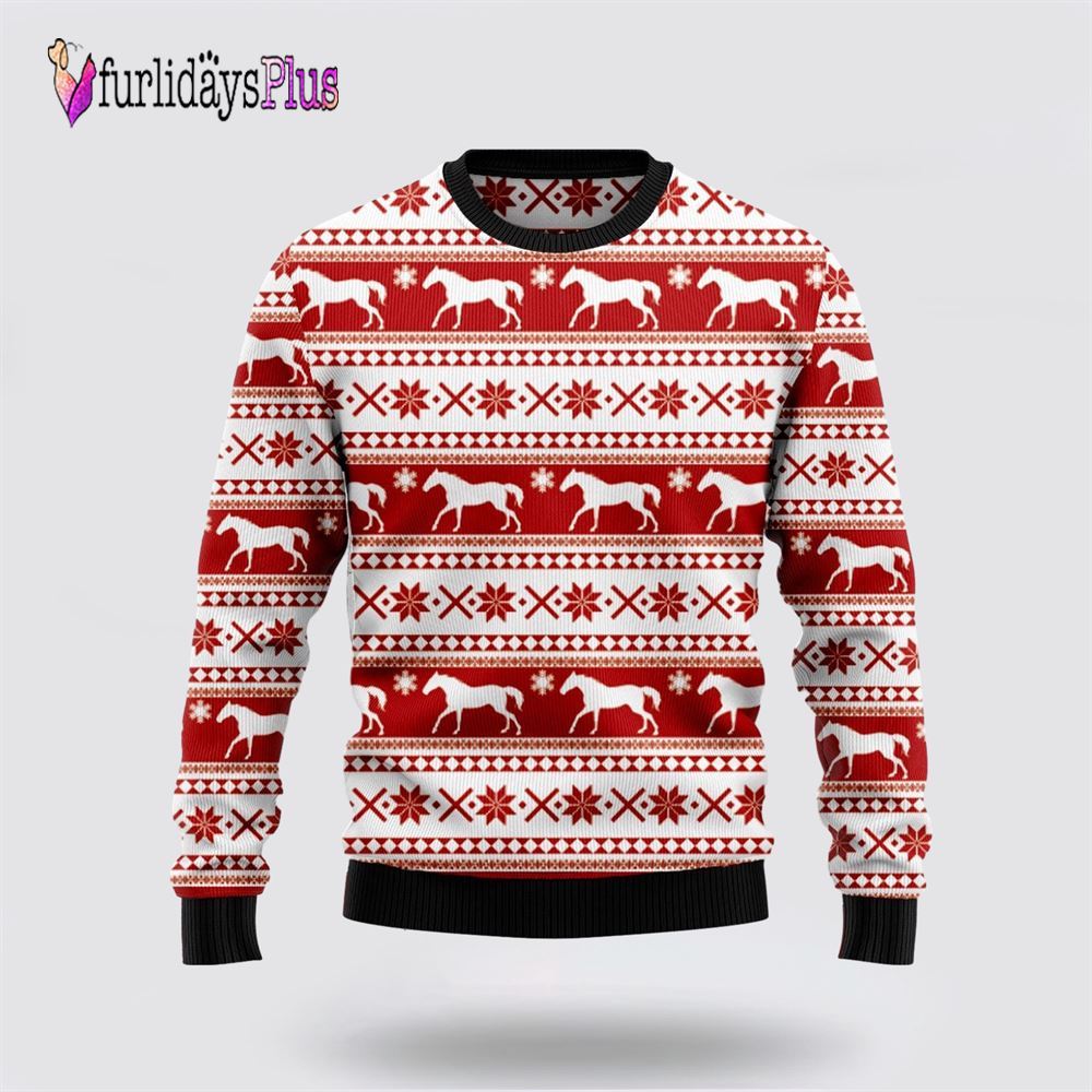 Amazing Horse Ugly Christmas Sweater, Sweater Gifts For Pet Lover