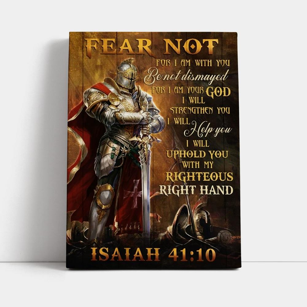 Amazing Warrior Drawing Jesus Fear Not For I Am With You Canvas Poster