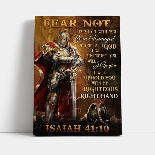 Amazing Warrior Drawing Jesus Fear Not For I Am With You Canvas Poster