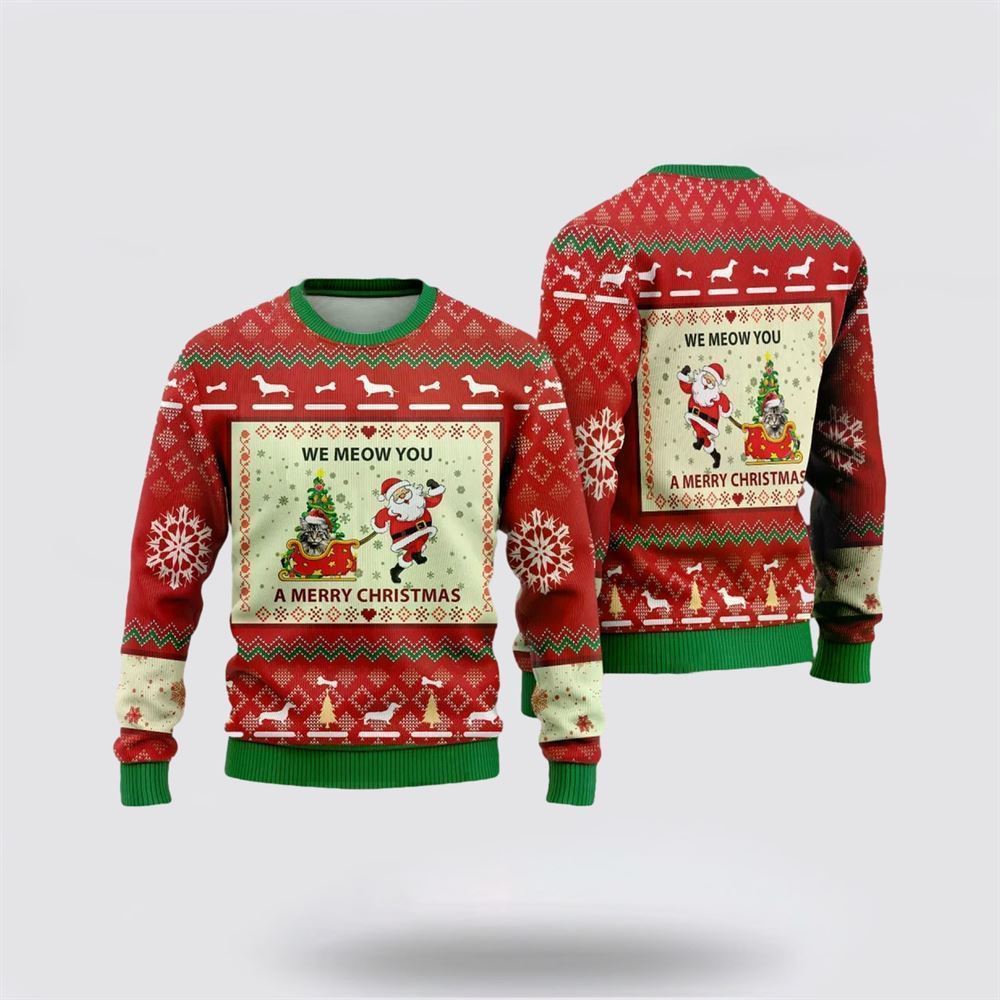 American Bobtails Ugly Christmas Sweater, Christmas Sweater For Cat Lover