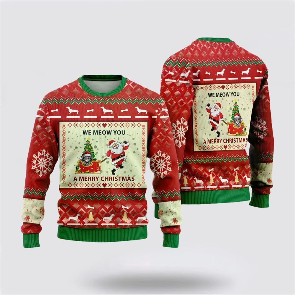 American Curls Ugly Christmas Sweater, Christmas Sweater For Cat Lover