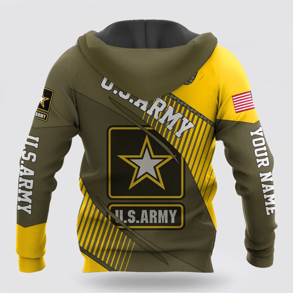 Us Army Hoodie, American US Army Personalize 3D All Over Unisex Hoodie
