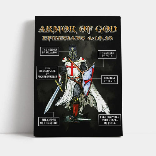 Amor Of God Warrior Of Christ Canvas Wall Art - Christian Home Decor - Religious Art