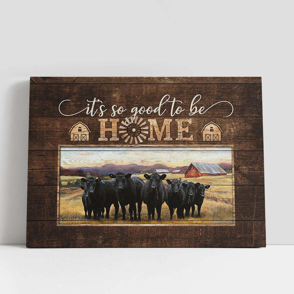 Angus Aberdeen It's so good to be home Canvas Wall Art, Bible Verse Canvas, Religious Prints