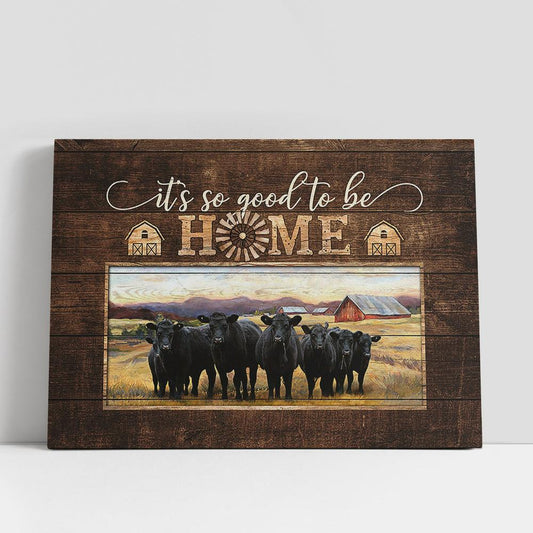 Angus Aberdeen It's so good to be home Canvas Wall Art, Bible Verse Canvas, Religious Prints