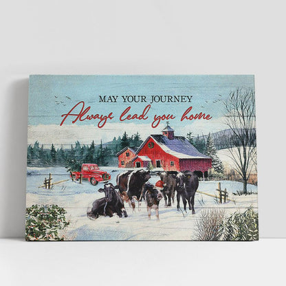 Angus Aberdeen May your journey always lead you home Canvas Wall Art, Bible Verse Canvas, Religious Prints