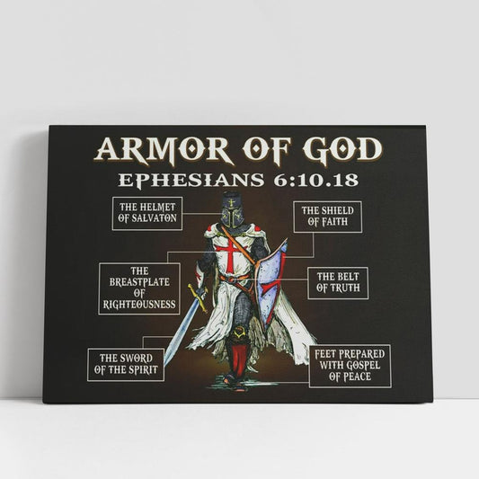 Armor Of God Canvas Art, Christian Gifts Wall Art, Religious Wall Decor