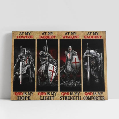 Armor Of God Warrior Of God Canvas Art, Christian Gifts Wall Art, Religious Wall Decor