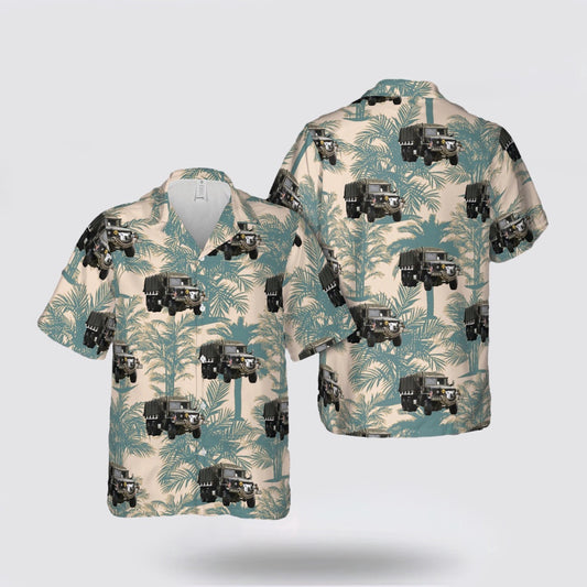 Army Hawaiian Shirt, 1953 Kaiser M35A2 US Army Truck Hawaiian Shirt, Military Hawaiian Shirt