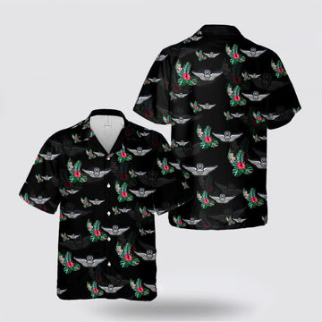Army Hawaiian Shirt, ARMY Aviator Badge Hawaiian Shirt, Military Hawaiian Shirt
