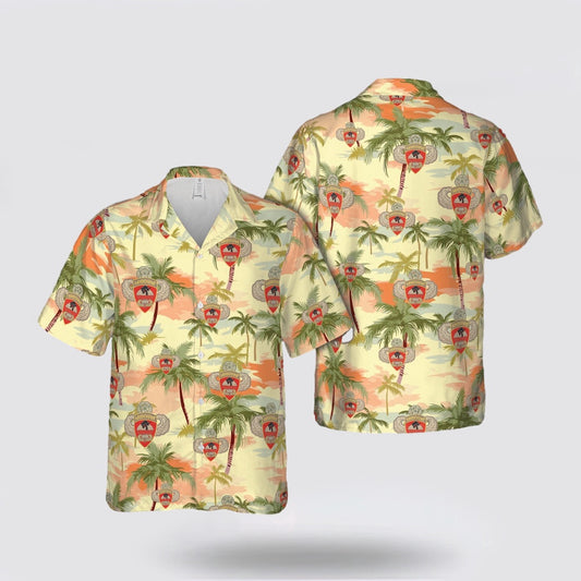 Army Hawaiian Shirt, Airborne 555th Parachute Infantry Battalion Hawaiian Shirt, Military Hawaiian Shirt