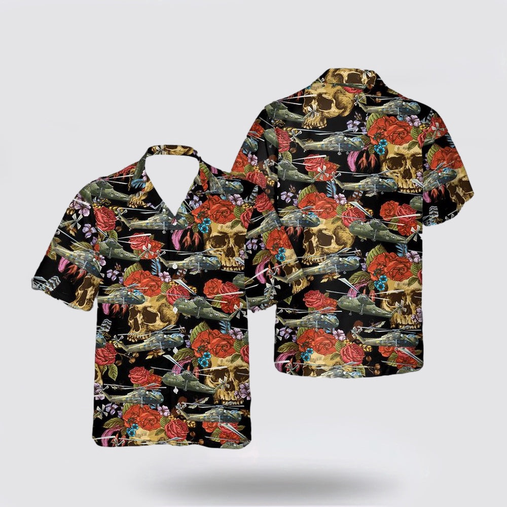 Army Hawaiian Shirt, CH-37 Mojave US Army Hawaiian Shirt, Military Hawaiian Shirt