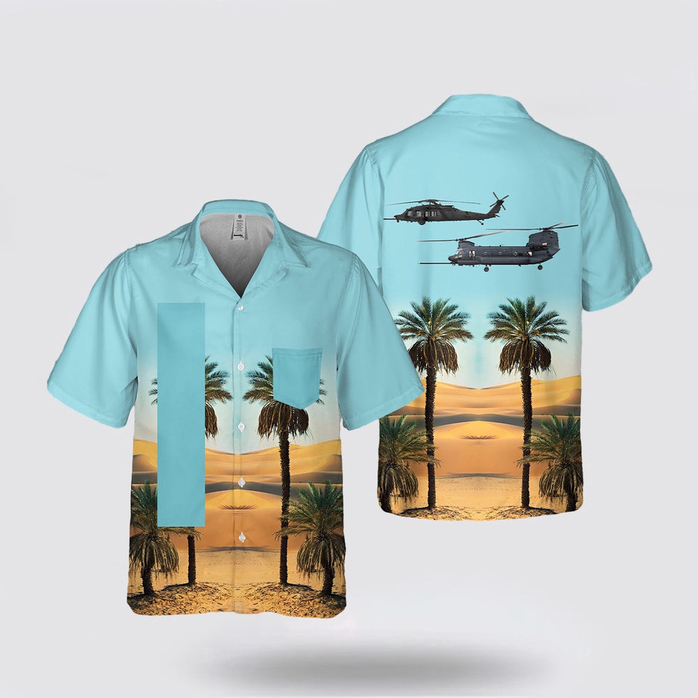 Army Hawaiian Shirt, Custom Name US Army 160th SOAR (A) Pocket Hawaiian Shirt, Military Hawaiian Shirt