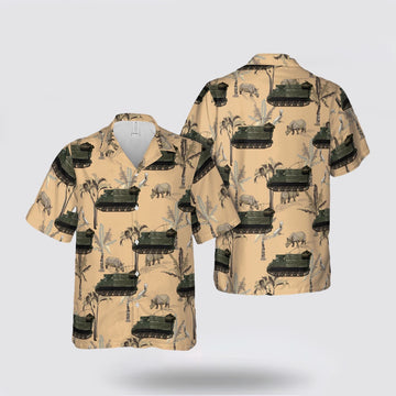 Army Hawaiian Shirt, M557 Command Post, US Army in Vietnam, 1969 Hawaiian Shirt, Military Hawaiian Shirt