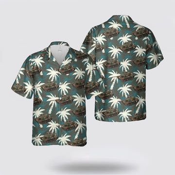 Army Hawaiian Shirt, M60A3 Patton Tank 5th Infantry Division US ARMY REFORGER Germany 1985 Hawaiian Shirt