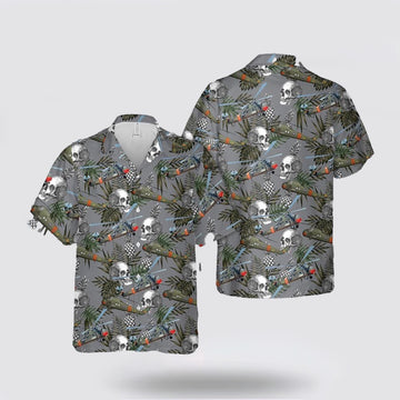 Army Hawaiian Shirt, Sikorsky H-34 US Army Hawaiian Shirt, Military Hawaiian Shirt