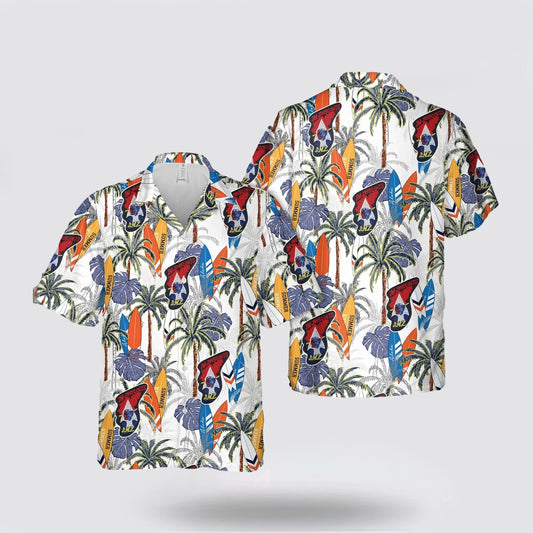 Army Hawaiian Shirt, US ARMY Imjin Scouts DMZ Patch Hawaiian Shirt