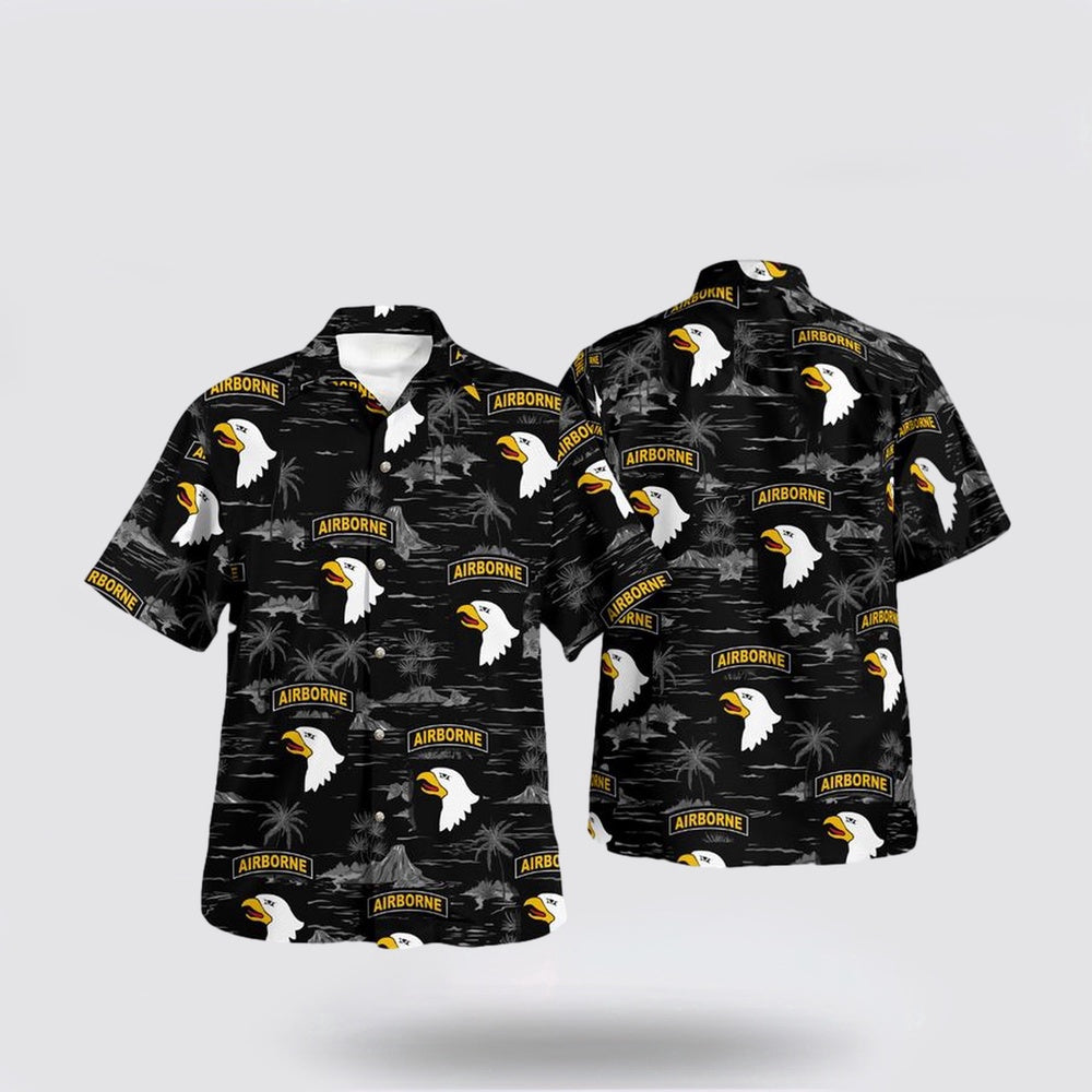 Army Hawaiian Shirt, US Army 101st Airborne Division Hawaiian Shirt