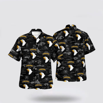 Army Hawaiian Shirt, US Army 101st Airborne Division Hawaiian Shirt