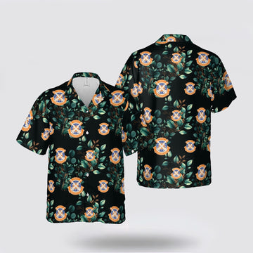 Army Hawaiian Shirt, US Army 106th Signal Brigade Unit Crest Hawaiian Shirt, Military Hawaiian Shirt