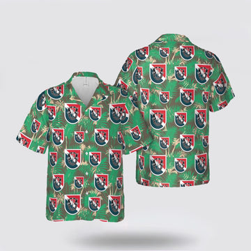 Army Hawaiian Shirt, US Army 11th Special Forces Group (11th SFG) Hawaiian Shirt, Military Hawaiian Shirt