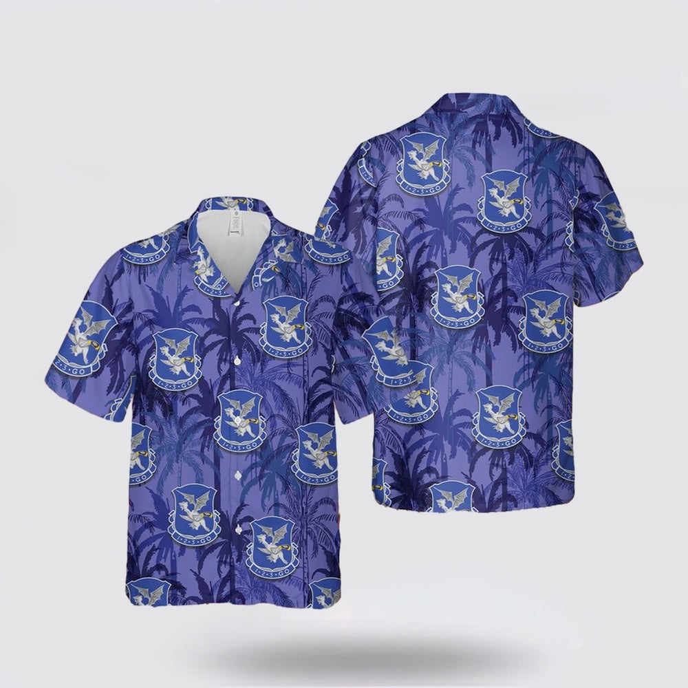 Army Hawaiian Shirt, US Army 123rd Infantry Regiment Illinois Army National Guard Hawaiian Shirt, Military Hawaiian Shirt