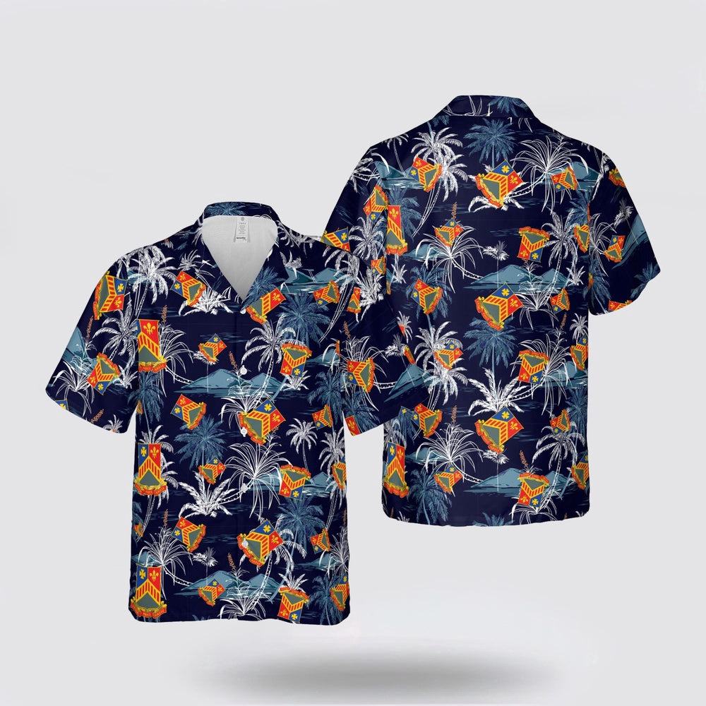 Army Hawaiian Shirt, US Army 127th Armor Regiment Hawaiian Shirt, Military Hawaiian Shirt