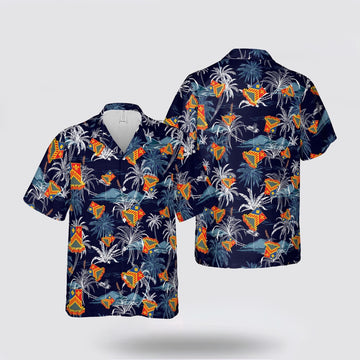 Army Hawaiian Shirt, US Army 127th Armor Regiment Hawaiian Shirt, Military Hawaiian Shirt