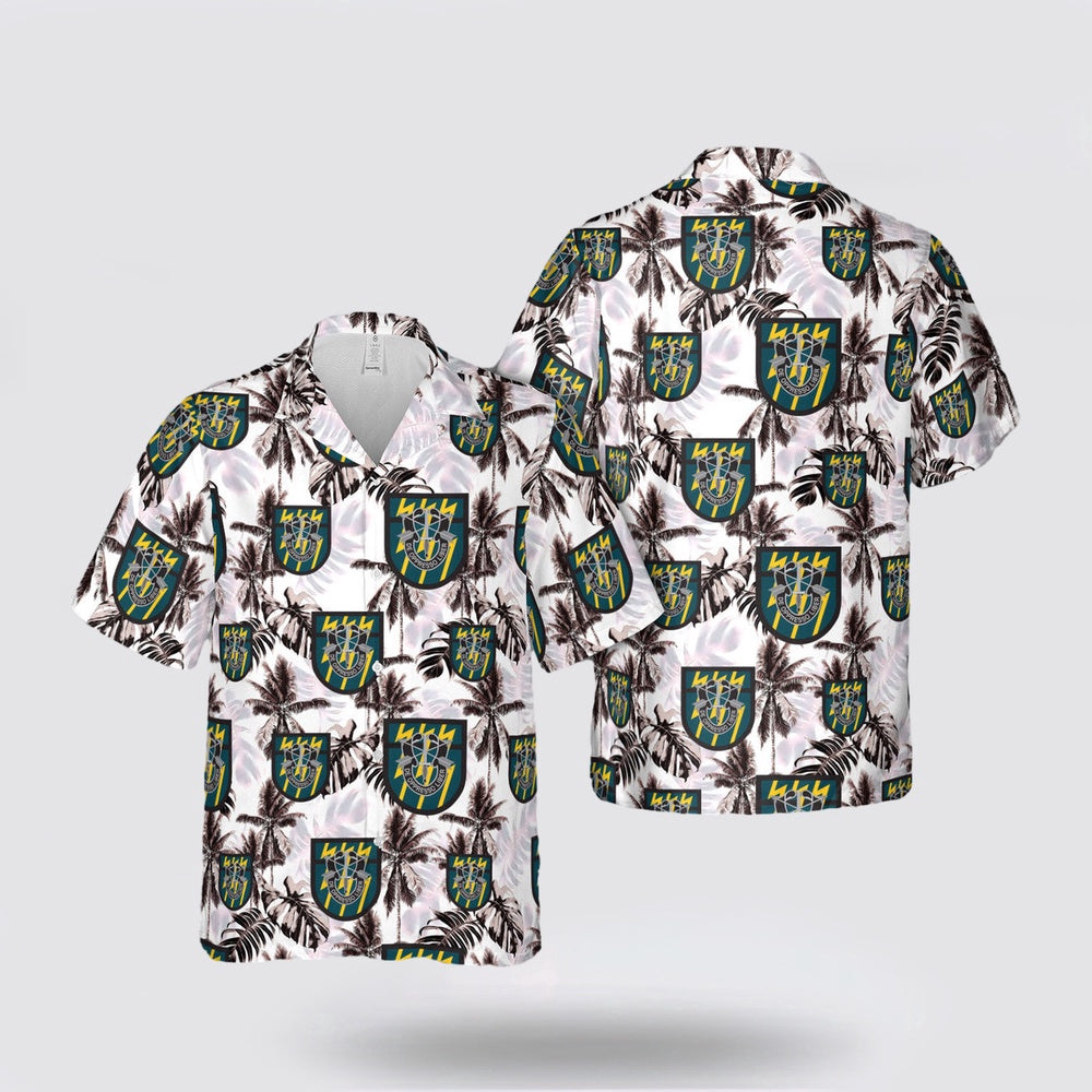 Army Hawaiian Shirt, US Army 12th Special Forces Group (12th SFG) Hawaiian Shirt, Military Hawaiian Shirt