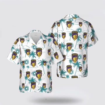 Army Hawaiian Shirt, US Army 13th Airborne Division Hawaiian Shirt, Military Hawaiian Shirt